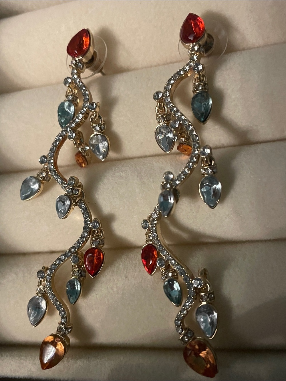 Christmas Light Earrings